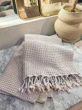 Load image into Gallery viewer, Loomed Cotton Waffle Towel

