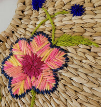 Load image into Gallery viewer, Floral Embroidered Palm Tote
