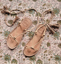 Load image into Gallery viewer, Honey Tassel Sandal
