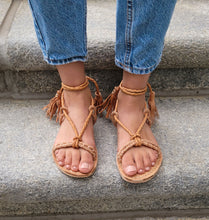 Load image into Gallery viewer, Honey Tassel Sandal
