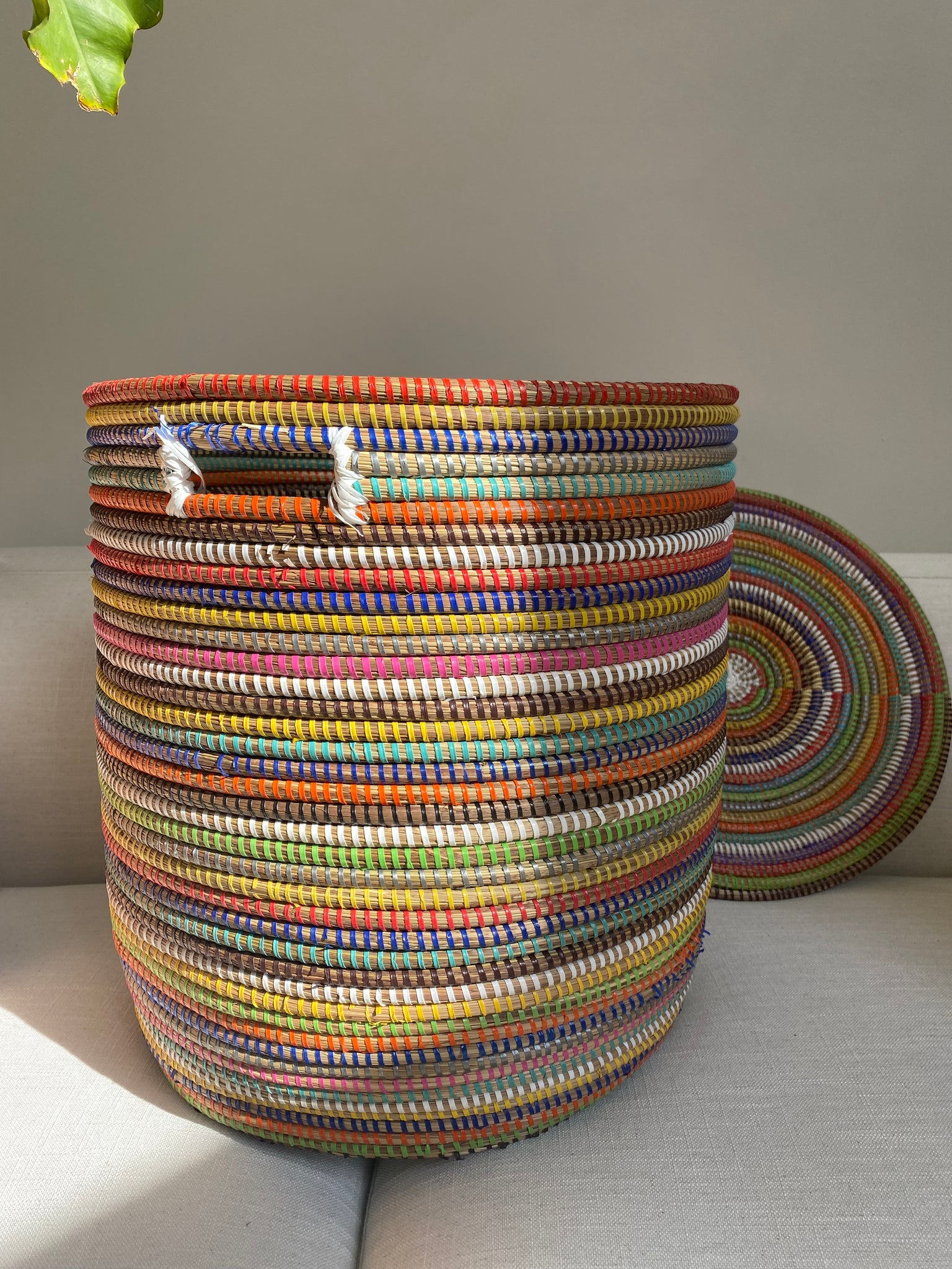 Flat Top Multi-Colored Baskets – Minda Living