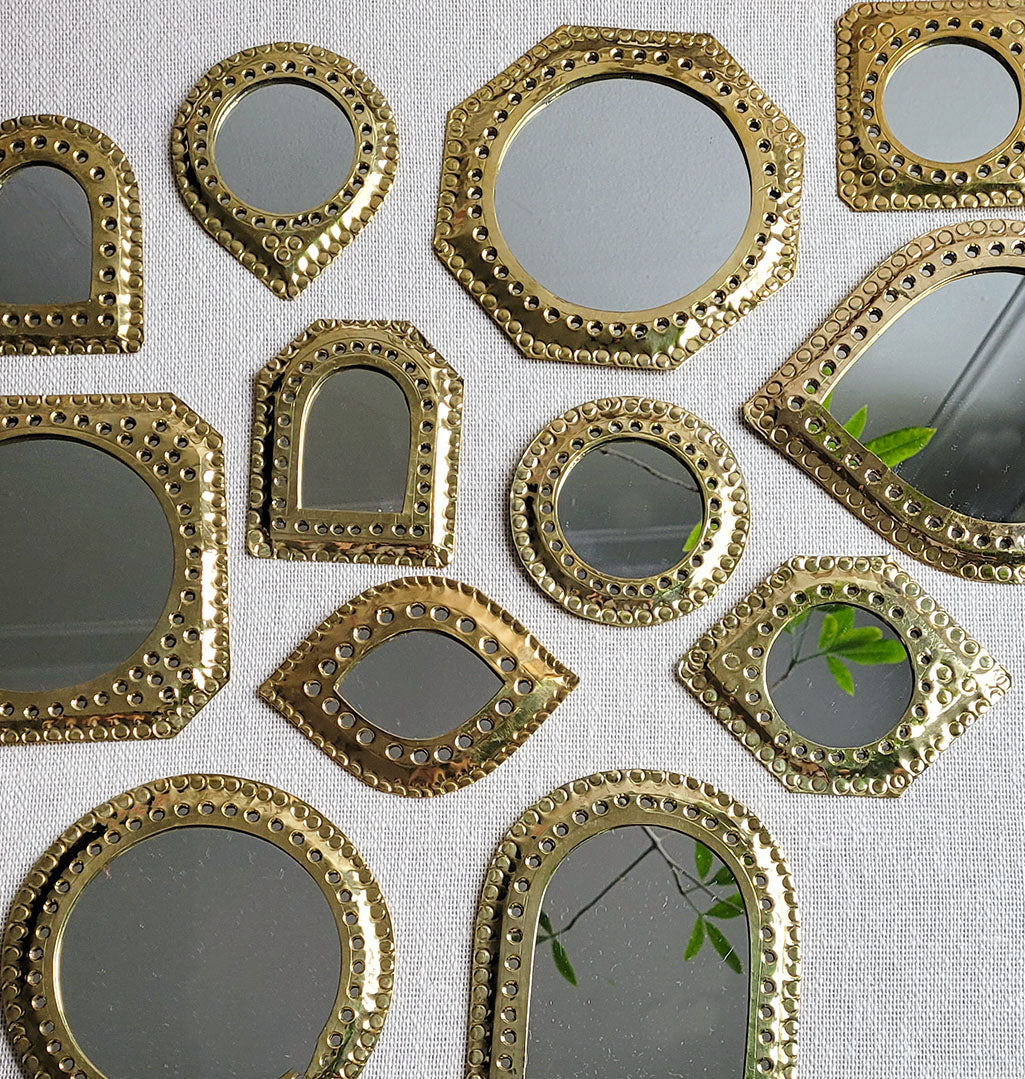 Handcut Brass Mirrors