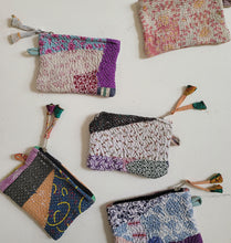 Load image into Gallery viewer, Mini Kantha Zip Pouch
