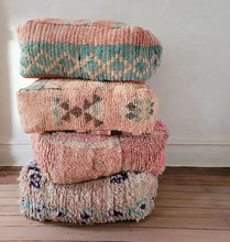 Load image into Gallery viewer, Vintage Wool Floor Cushion | Pinks
