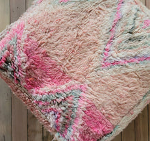 Load image into Gallery viewer, Vintage Wool Floor Cushion | Pinks

