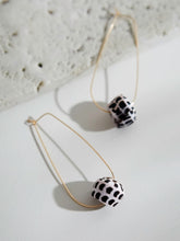 Load image into Gallery viewer, Hebrew Shell Hoops 2.0
