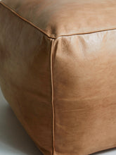 Load image into Gallery viewer, Cube Leather Ottoman Pouf
