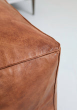Load image into Gallery viewer, Cube Leather Ottoman Pouf
