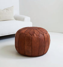 Load image into Gallery viewer, Maroc Leather Pouf
