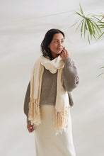 Load image into Gallery viewer, Cocoon Loomed Cotton Blanket Scarf
