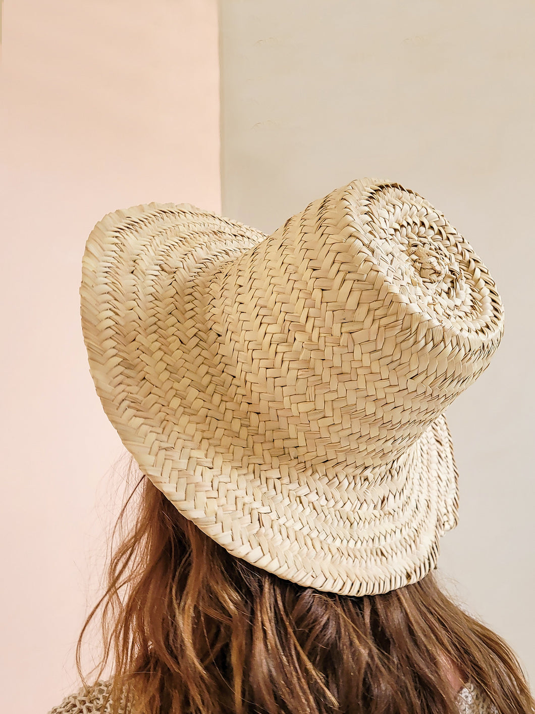 Woven Palm Brim Hat