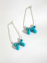 Load image into Gallery viewer, Turquoise Hoops 2.0

