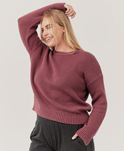 Load image into Gallery viewer, Honeycomb Knit Crew Sweater
